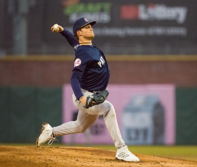 Somerset Patriots' Brock Selvidge in action