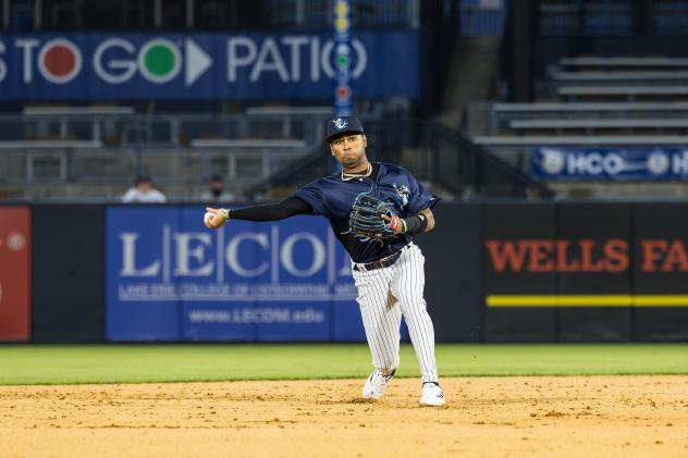 Tampa Tarpons' Roderick Arias in action