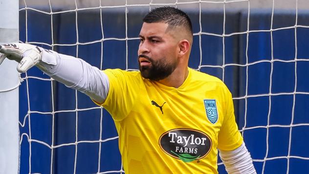 Monterey Bay Football Club goalkeeper Fabian Narez