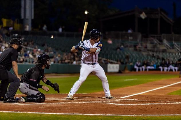 Montgomery Biscuits at bat