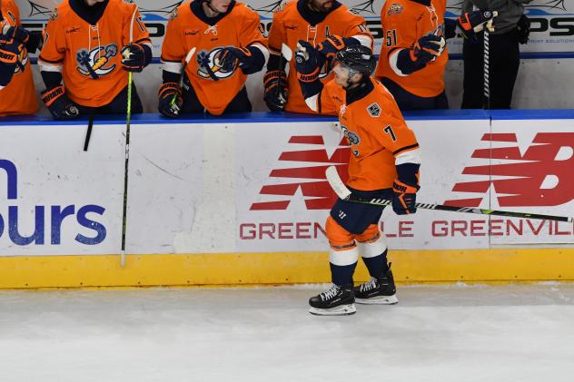 Greenville Swamp Rabbits' Tanner Eberle on game night