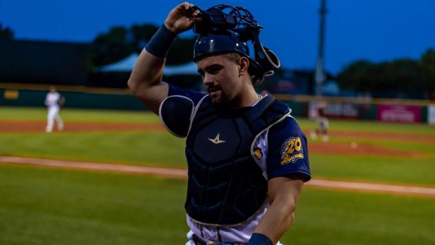 Montgomery Biscuits catcher Dominic Keegan