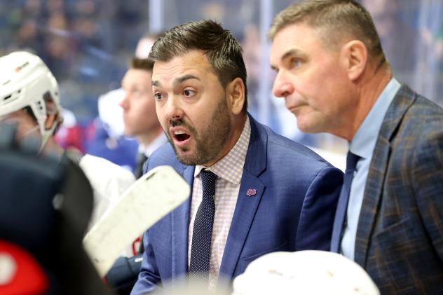 Regina Pats Head Coach Brad Herauf and Assistant Coach Ken Schneider