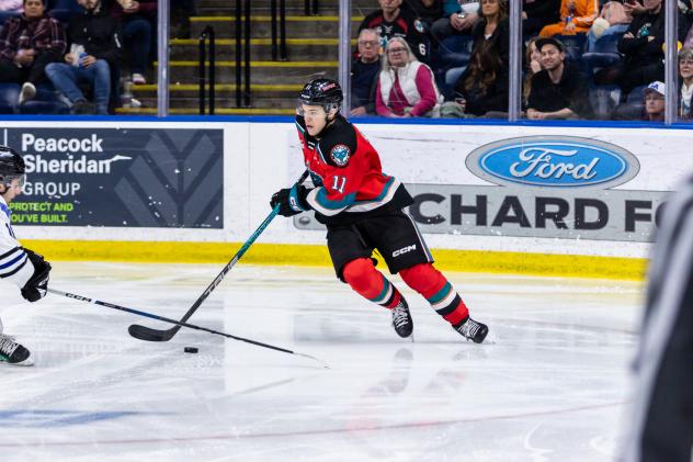 Kelowna Rockets forward Tij Iginla