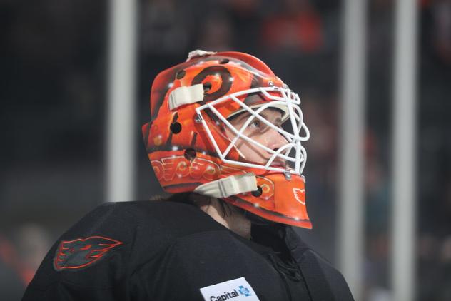 Lehigh Valley Phantoms goaltender Alexei Kolosov