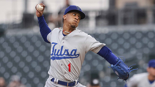 Tulsa Drillers'Orlando Ortiz-Mayr in action