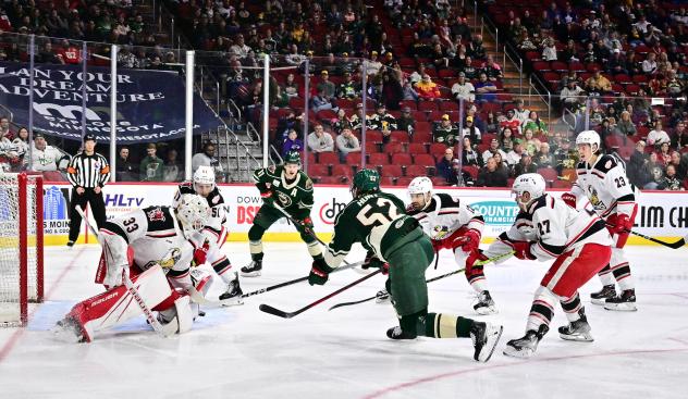 Grand Rapids Griffins battle the Iowa Wild