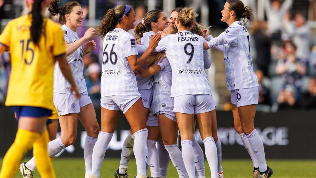 Louisville City FC celebrates win