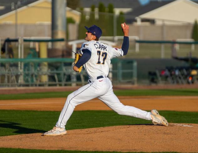 Tri-City Dust Devils' Chris Clark in action
