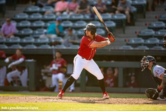 Mason Martin with the Altoona Curve