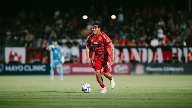 Phoenix Rising FC midfielder Fede Varela