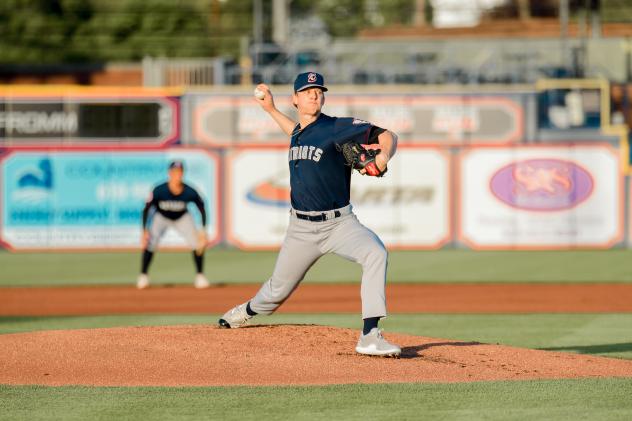 Somerset Patriots' Trystan Vrieling in action