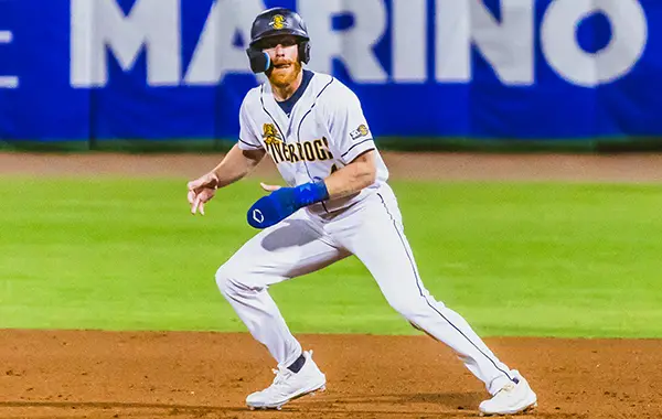 Charleston RiverDogs' Noah Myers in action
