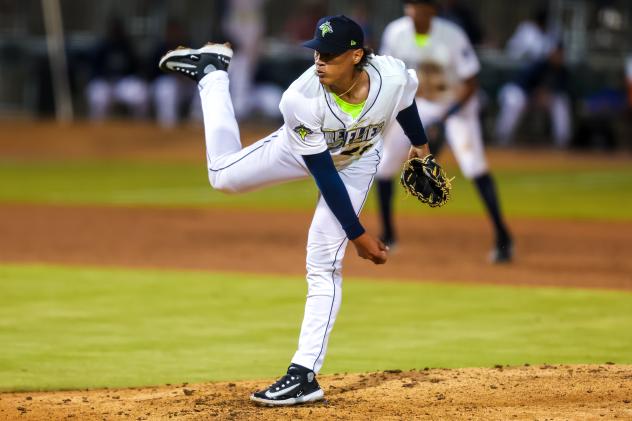 Columbia Fireflies' Luis Polanco in action