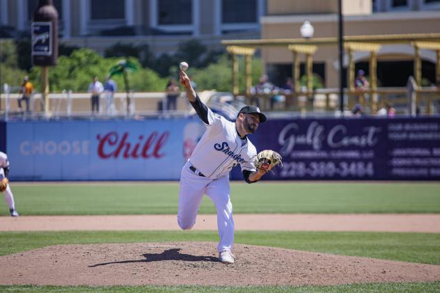 Biloxi Shuckers' Sam Gardner in action