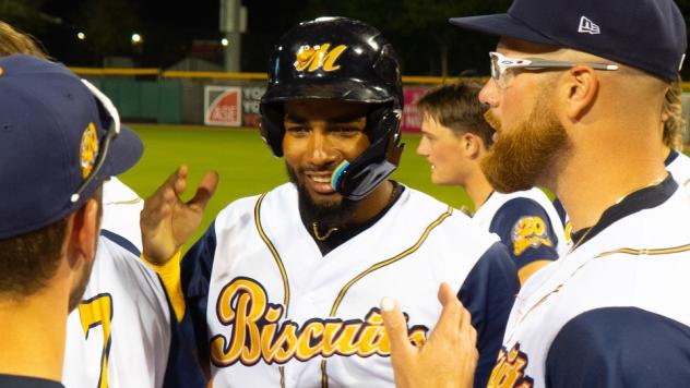 Montgomery Biscuits' Jalen Battles on game night