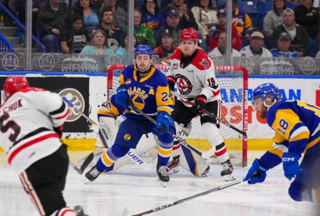 Saskatoon Blades' Tanner Molendyk in action