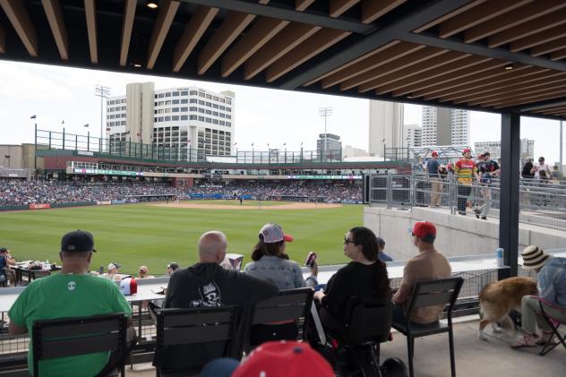 Fans enjoy the day with the Reno Aces at Greater Nevada Field