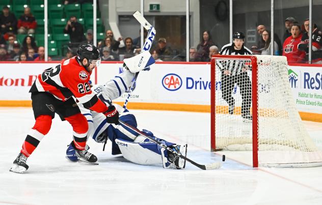 Belleville Senators right wing Garrett Pilon wins it in overtime vs. the Toronto Marlies