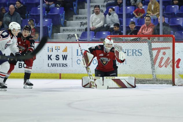 Vancouver Giants goaltender Brett Mirwald