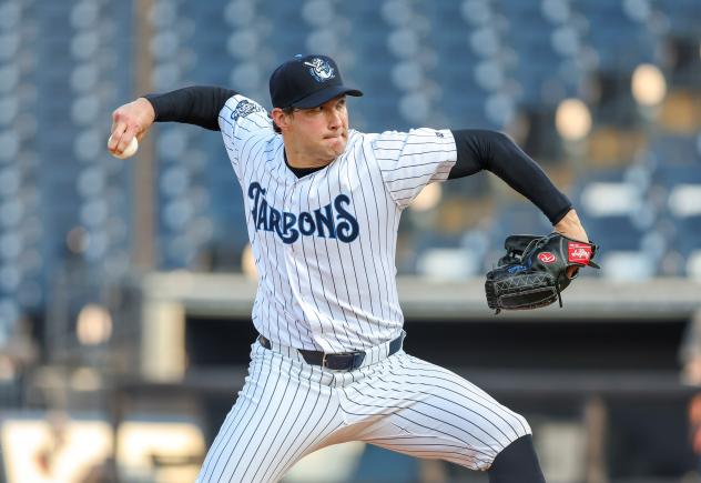 Tampa Tarpons' Cade Austin in action