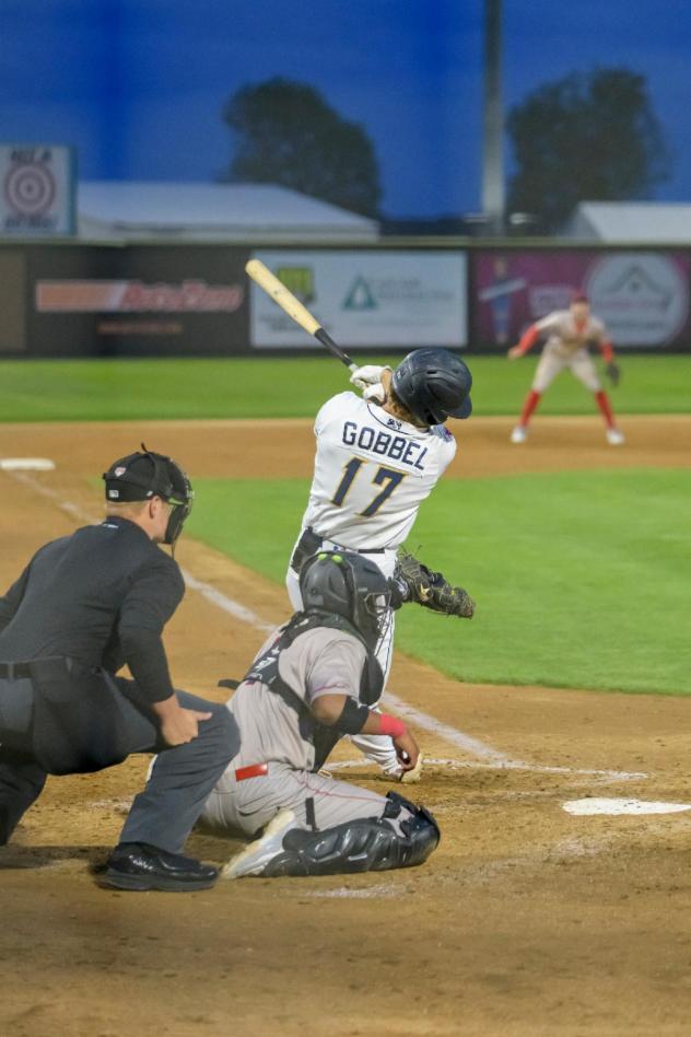 Tri-City Dust Devils' Ben Gobbel at bat