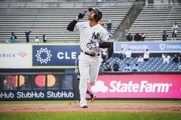 New York Yankees infielder Oswald Peraza