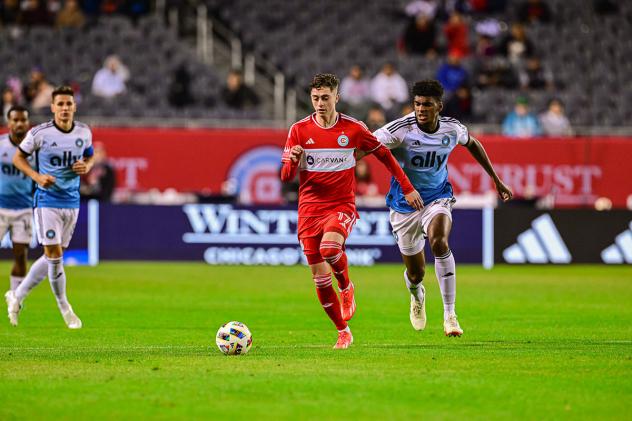 Chicago Fire FC's Brian Gutiérrez in action