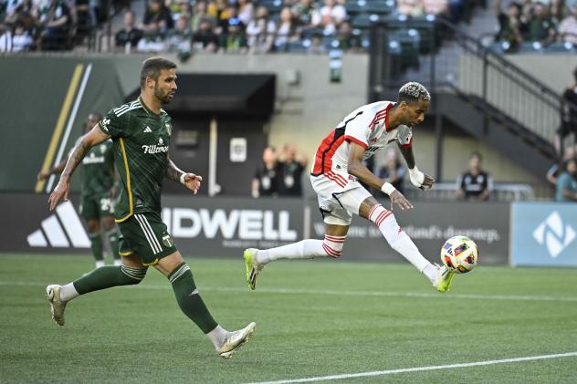 San Jose Earthquakes battle the Portland Timbers