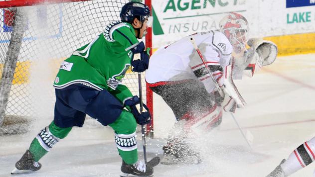 Adirondack Thunder's Cam Johnson in action