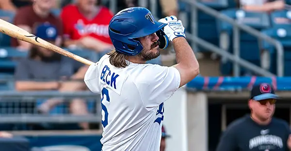 Tulsa Drillers' Austin Beck in action