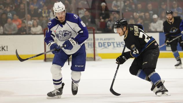 Syracuse Crunch battle the Cleveland Monsters