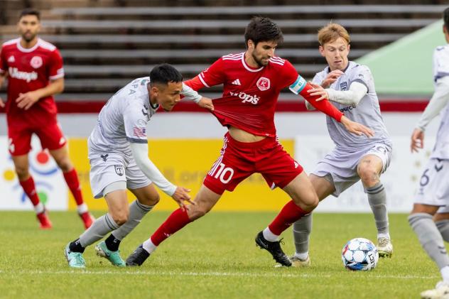 Richmond Kickers' Nil Vinyals in action