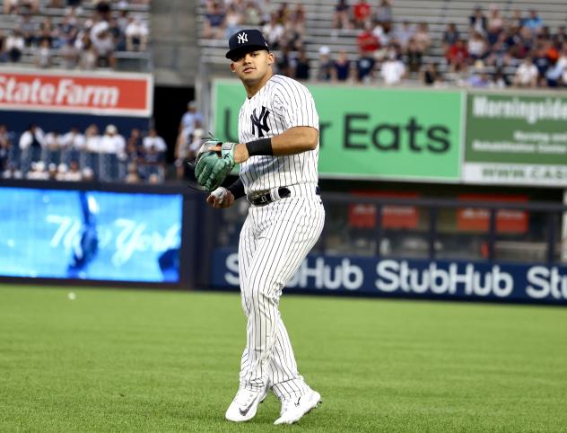 New York Yankees outfielder Jasson Dominguez