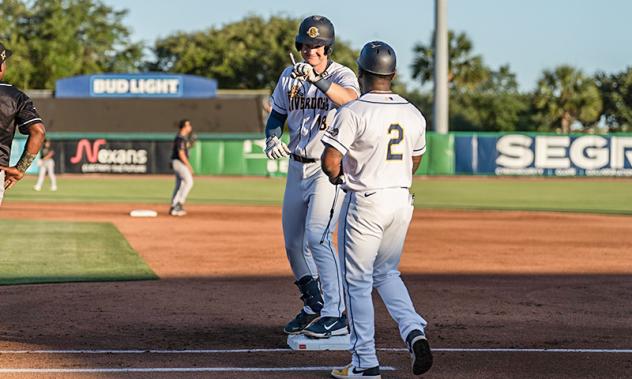 Charleston RiverDogs' Blake Robertson and Ronnie Richardson on game day