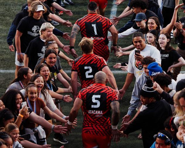 Utah Warriors head to the field at Zions Bank Stadium
