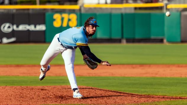 Montgomery Biscuits' Austin Vernon in action