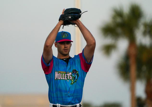 Pensacola Blue Wahoos on the mound