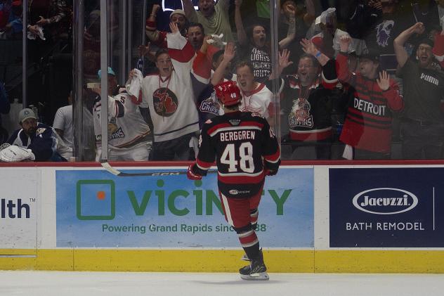 Grand Rapids Griffins' Jonatan Berggren on game night