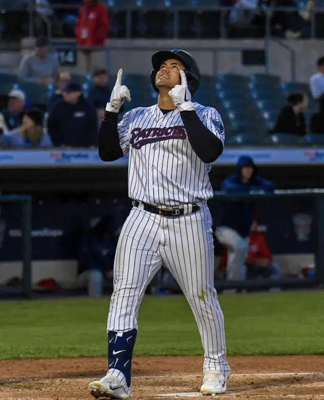 Jasson Dominguez of the Somerset Patriots