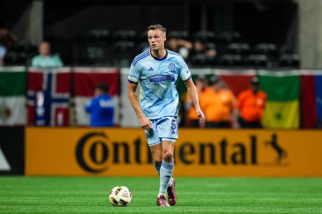Atlanta United's Stian Gregersen on the field