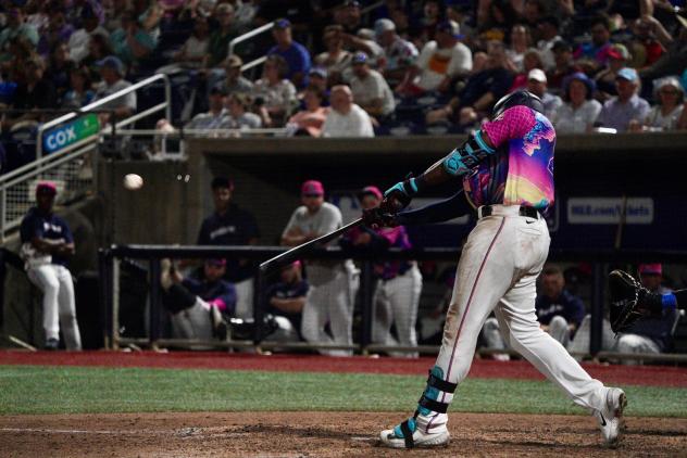 Pensacola Blue Wahoos at bat