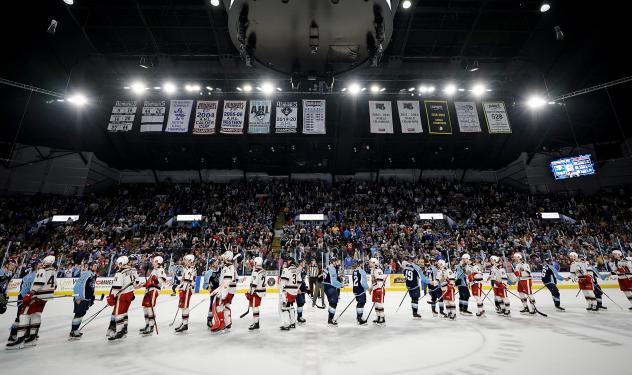 Milwaukee Admirals and Grand Rapids Griffins on game night