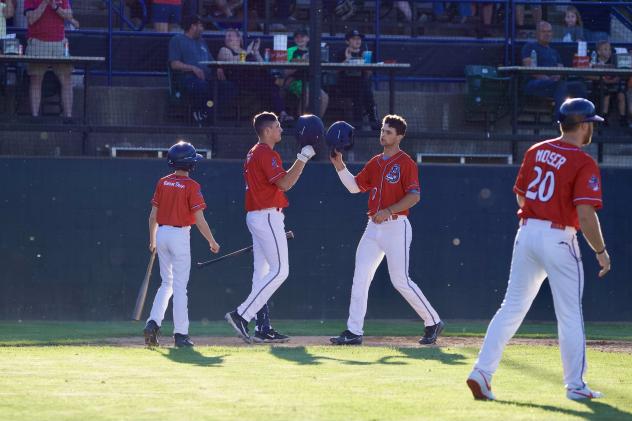 St. Cloud Rox' Jaixen Frost and Will Henson on game night