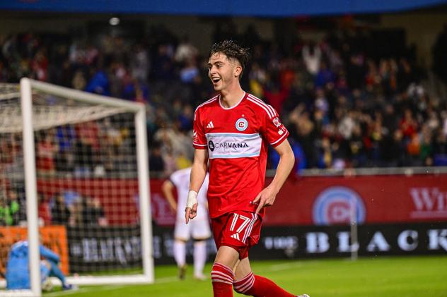 Chicago Fire FC's Brian Gutiérrez in action