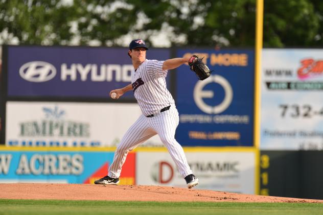 Somerset Patriots' Gerrit Cole on the mound