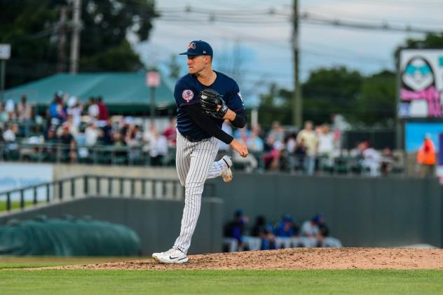 Somerset Patriots' Bailey Dees on the mound