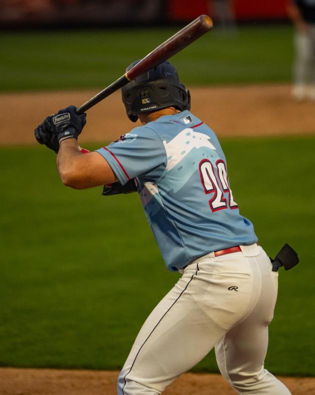 Tri-City Dust Devils' Matt Coutney at bat