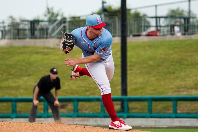 Cleburne Railroaders pitcher Jacques Pucheu