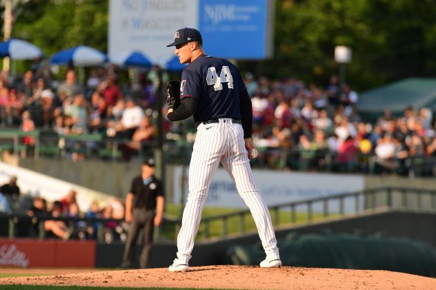 Somerset Patriots' ailey Dees on the mound